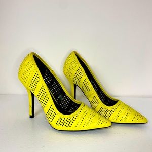 Lime Green / Yellow QUPID Heels